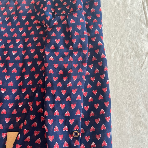 Fun & Flirt Button Down Blouse Size Small - Picture 9 of 13